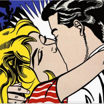 "Kiss II", Roy Lichtenstein